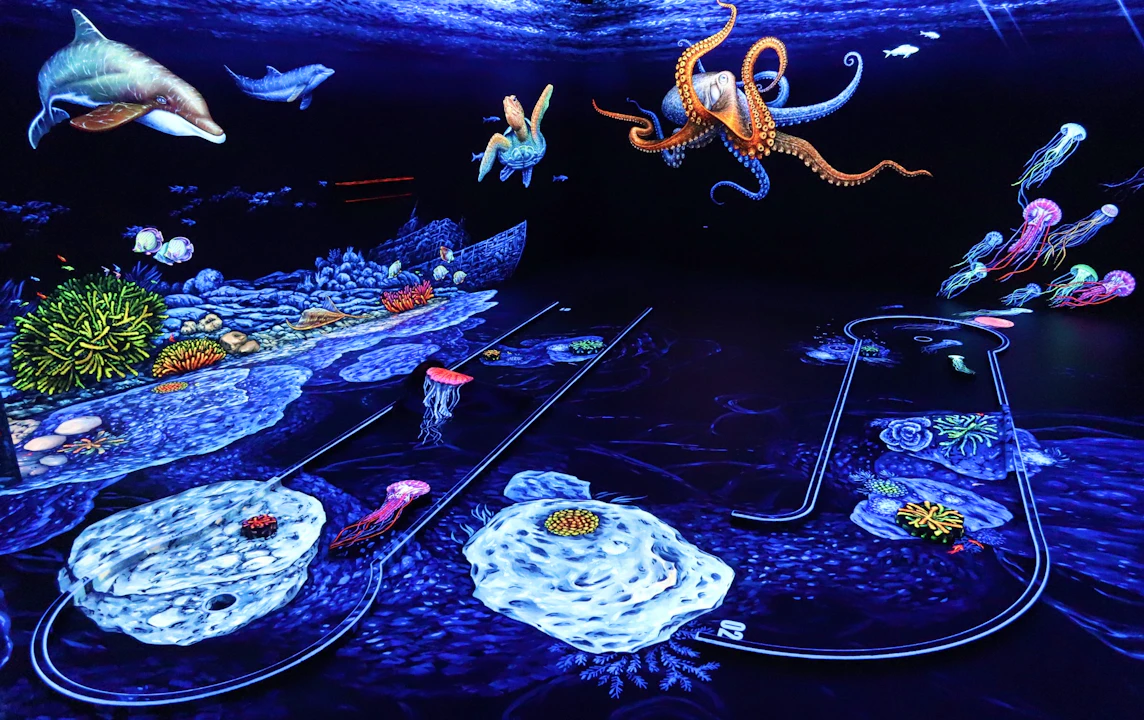 3D Blacklight Minigolf
